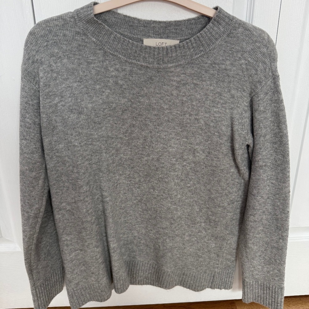 Loft gray sweater - size S